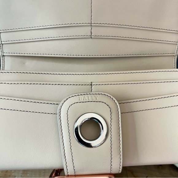Bally Genuine Leather, Long Wallet, Cream, Made in Italy - Picture 13 of 14